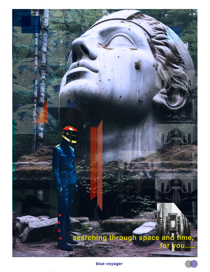 Blue Voyager 1 - 13"x10" - Wynwood Shop