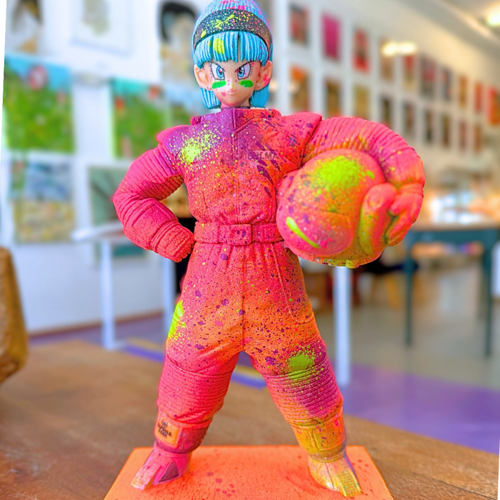 Hand Painted Bulma Statue from Dragon Ball - Wynwood Shop
