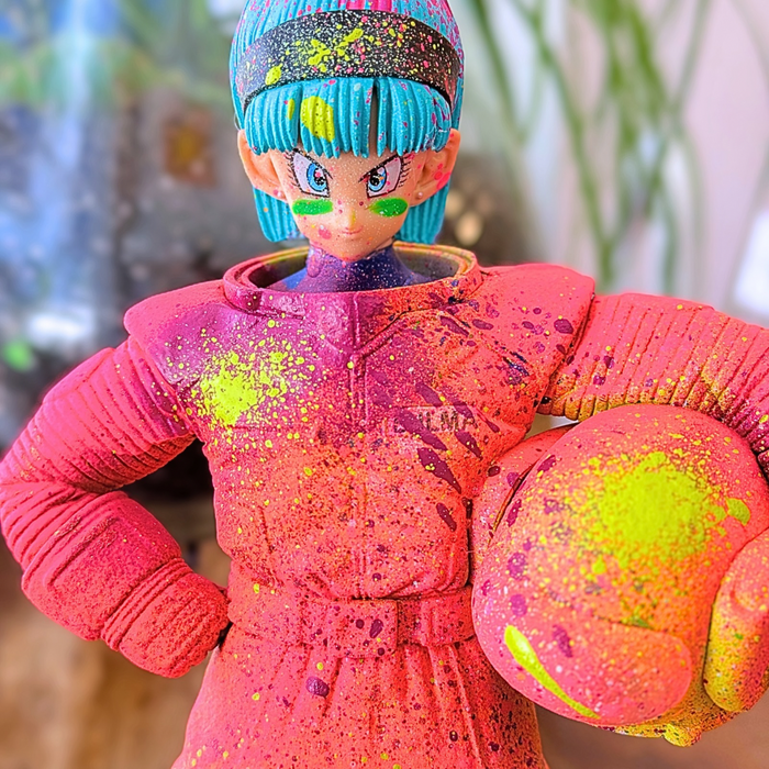 Hand Painted Bulma Statue from Dragon Ball - Wynwood Shop