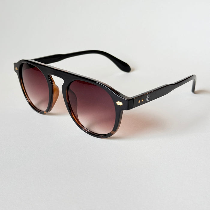 The Hudson Brown Degradé Lens Sunglasses - Wynwood Shop