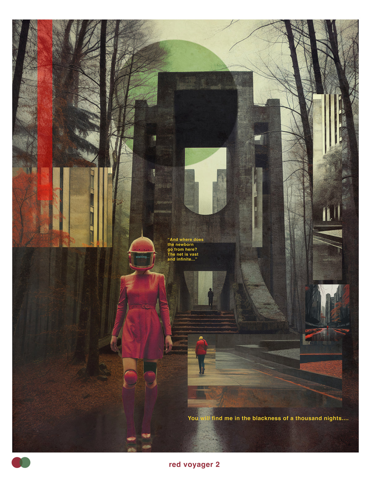 Red Voyager 2 - 13"x10" - Wynwood Shop