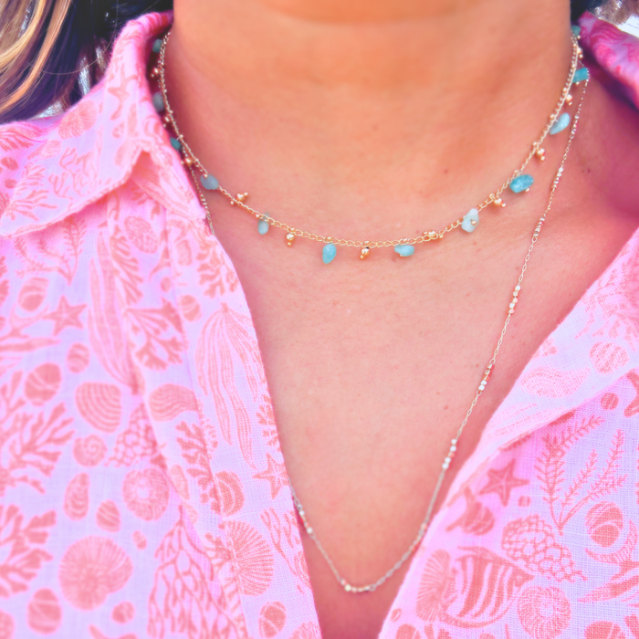 The Turquoise Gold Necklace - Wynwood Shop