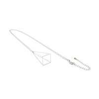 Silver Pyramid Necklace - Wynwood Shop