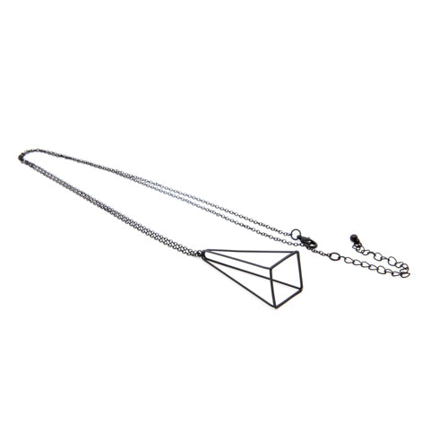 Black Pyramid Necklace - Wynwood Shop
