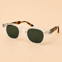 Les lunettes de soleil ovales sans cadre