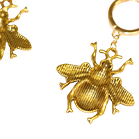 The Bee Hoop Earrings