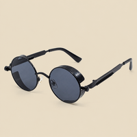 Gafas de sol redondas estilo steampunk