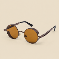 Gafas de sol redondas estilo steampunk