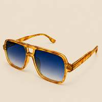 The Miami Vice Yellow Blue Sunglasses