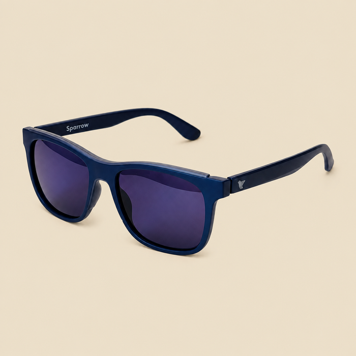 Blue Retro Vision Sunglasses