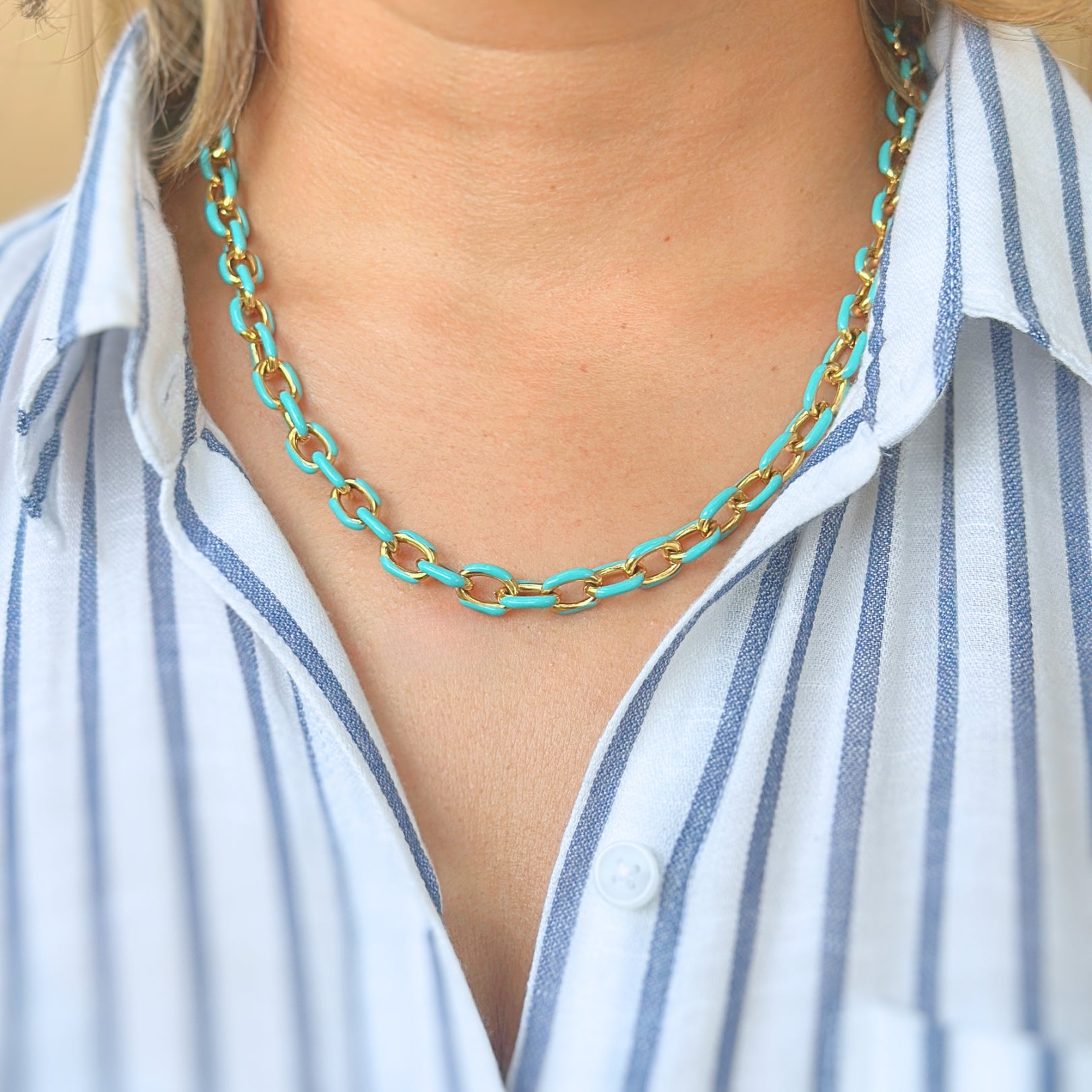 Chunky chain tiffany necklace online