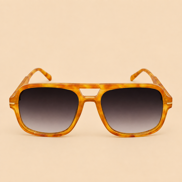 The Miami Vice Yellow Black Sunglasses
