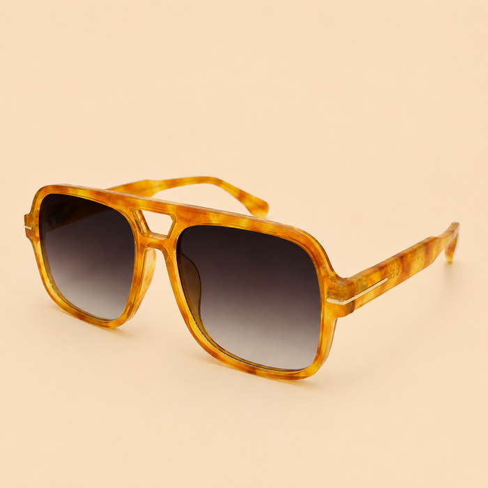 The Miami Vice Yellow Black Sunglasses