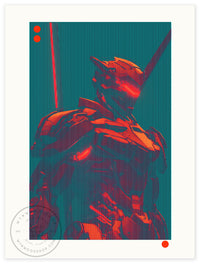 4 prints, black frame FRC