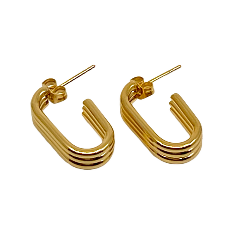 Triline Geometric Elegant Earrings - Wynwood Shop