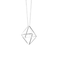 Silver Diamond Necklace - Wynwood Shop
