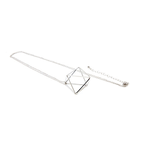 Silver Diamond Necklace - Wynwood Shop