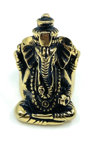 Ganesh Stainless Steel High Quality Ring Size 7 - Wynwood Shop
