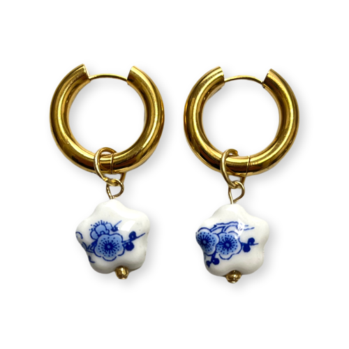 The Blue Porcelain Earrings