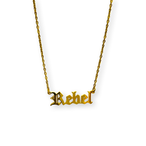 Rebel Gold Plated Necklace - Wynwood Shop