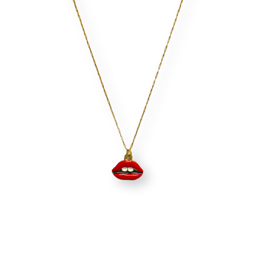 Red Lip Necklace - Wynwood Shop