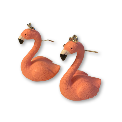 Pink Flamingo Tropical Earrings - Wynwood Shop