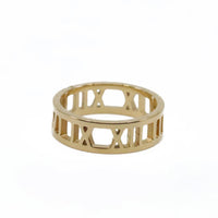 Roman Numerals Ring Gold Plated 2020 - Wynwood Shop