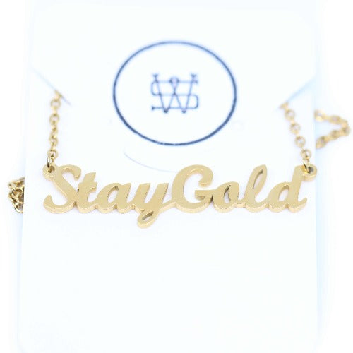 Stay Gold Layering Necklace - Wynwood Shop