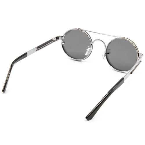 Round Steampunk Frameless Sunglasses - Wynwood Shop