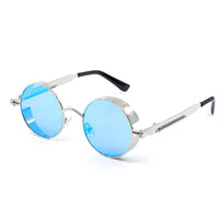 Round Steampunk Mirrored Sunglasses - Wynwood Shop