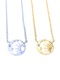 Moon and Sun Esoteric Necklace - Wynwood Shop